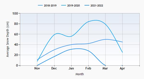Bled snow history graph