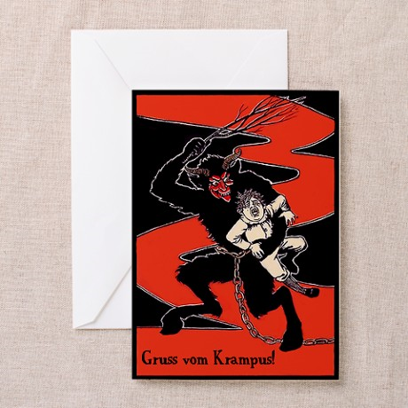 Cafepress Krampus Card Birch Branch