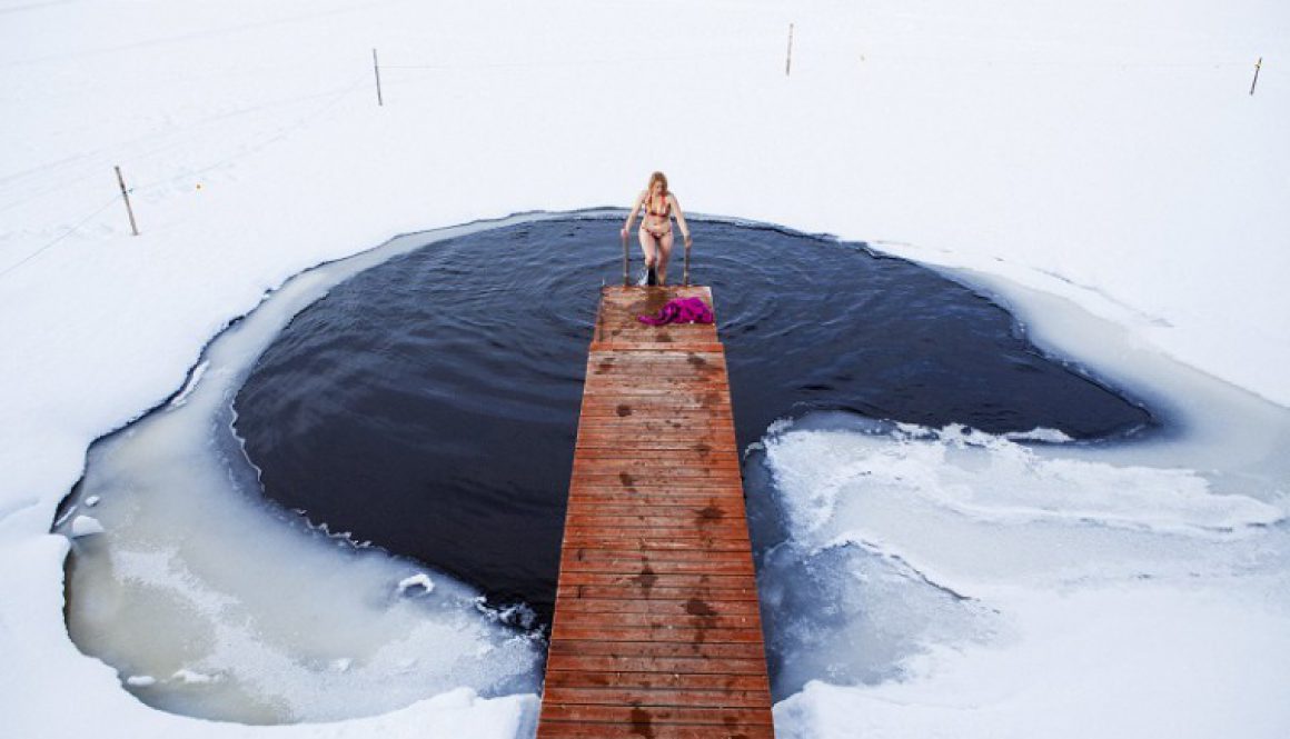 Ice swimming