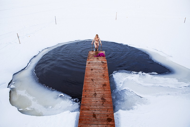 Ice swimming