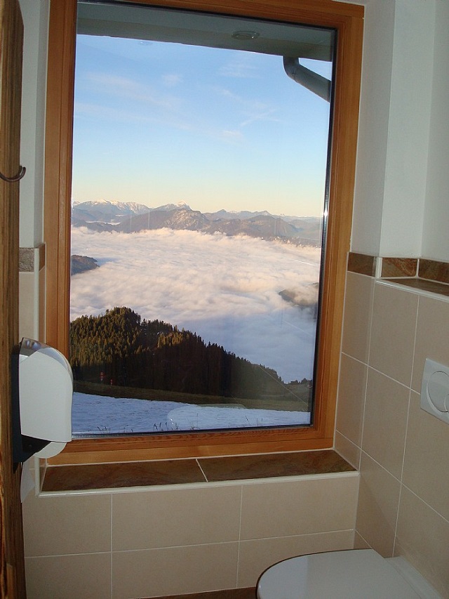 Gipfelalm Hohe Salve Panorama Toilet
