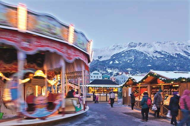 Carousel at Innsbruck Christmas Market