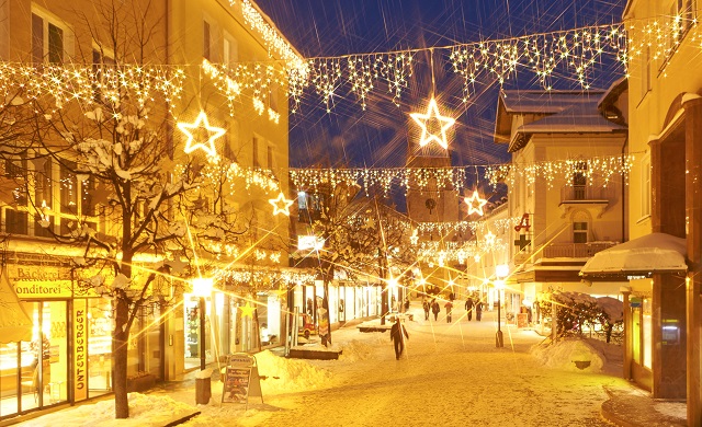 Zell am See Christmas lights