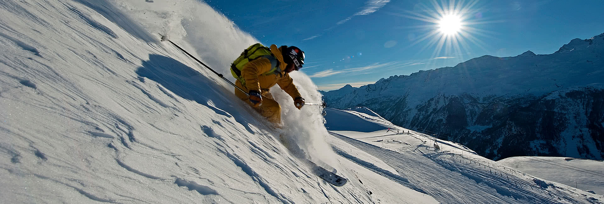 freeride sopra la pista angiolezza