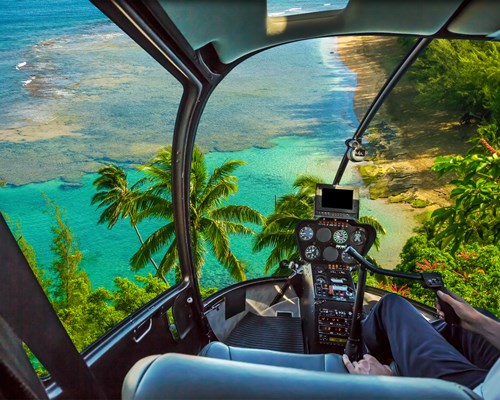 Vibrant settings in a helicopter 