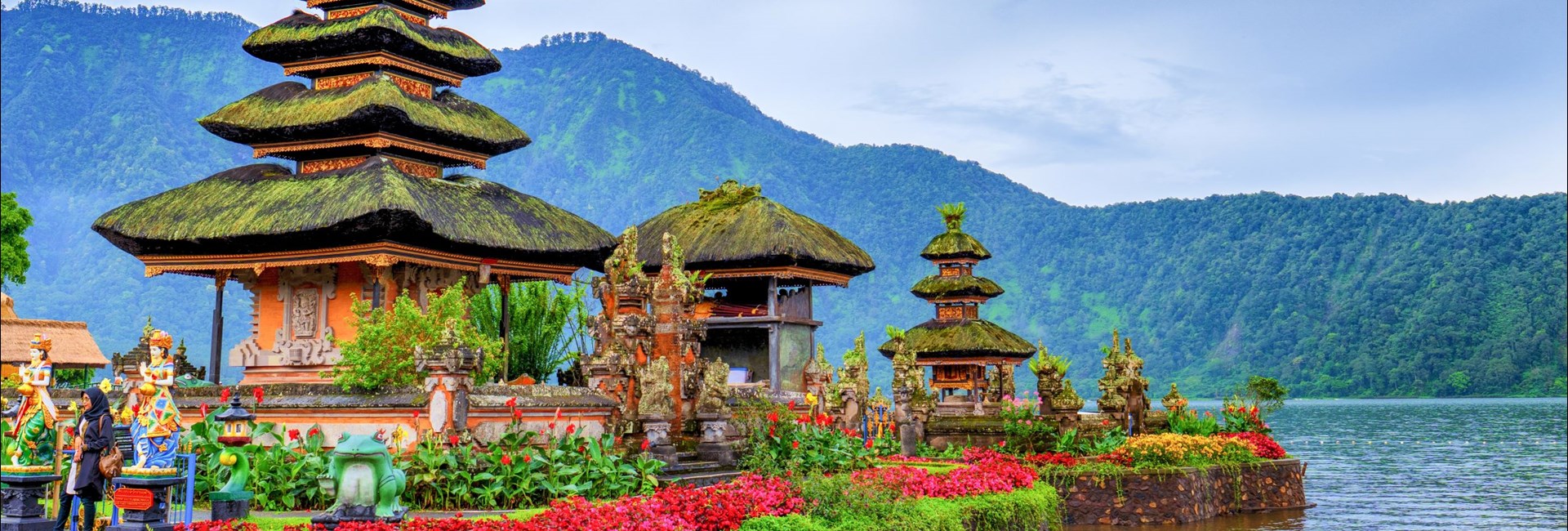 Colourful temple in Bali